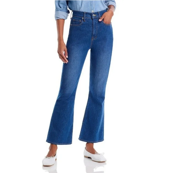 🆕 Veronica Beard Carson Ankle High Rise Flare Jeans, Size 25, NWT - Picture 4 of 16